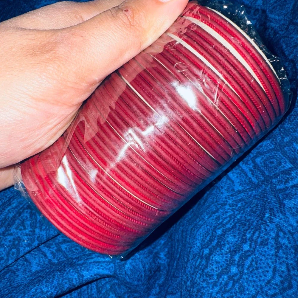Red Bangles Set - Picture 2 of 3